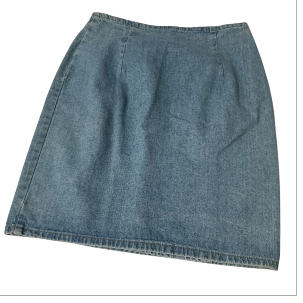 Vivaldi Blue Denim Wrap Skirt size 12 - Picture 5 of 6
